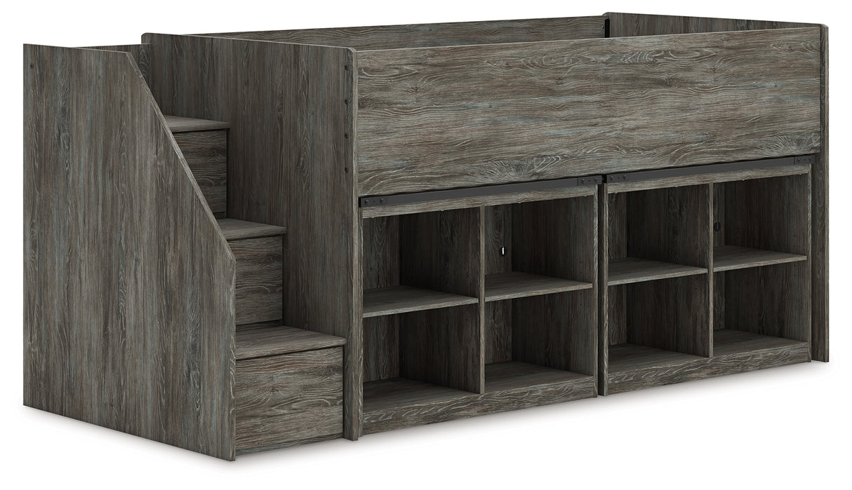 Frandern Twin Loft Bed with Drawer Storage