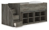 Frandern Twin Loft Bed with Drawer Storage