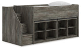 Frandern Twin Loft Bed with Drawer Storage