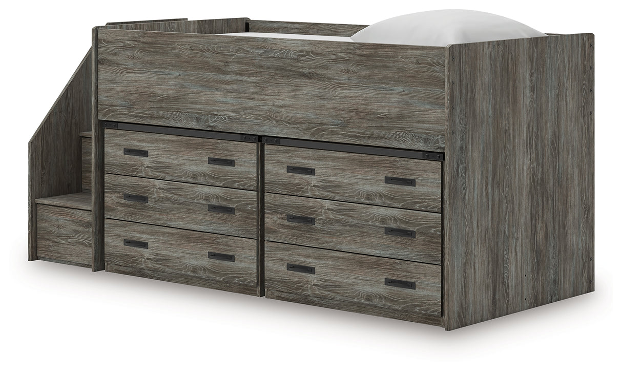 Frandern Twin Loft Bed with Drawer Storage