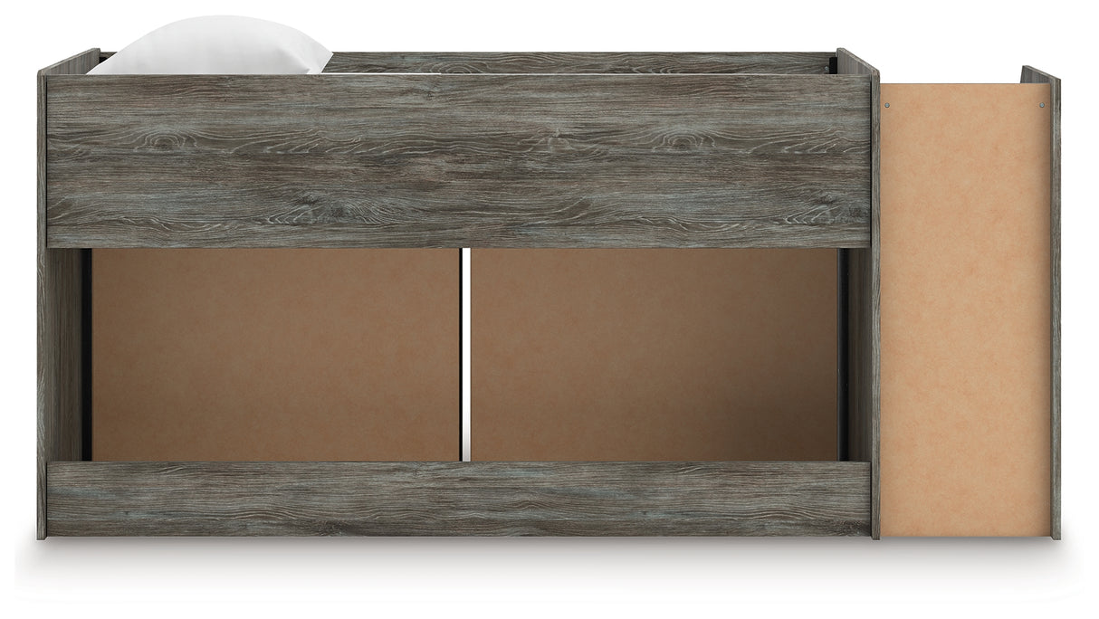 Frandern Twin Loft Bed with Drawer Storage