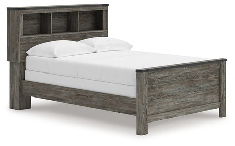 Furniture City Houma - Ashley Furniture - Frandern Full Bookcase Panel Bed - Full Bookcase Panel Bed / Gray - B4480B3