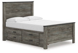 Frandern Full Panel Bed with Storage