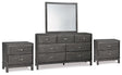Furniture City Houma - Ashley Furniture - Caitbrook Dresser, Mirror and 2 Nightstands - Dresser, Mirror and 2 Nightstands - B476B25
