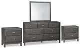 Furniture City Houma - Ashley Furniture - Caitbrook Dresser, Mirror and 2 Nightstands - Dresser, Mirror and 2 Nightstands - B476B25