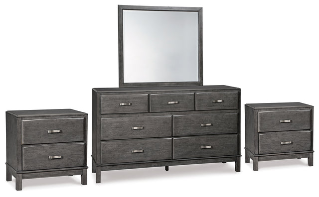 Furniture City Houma - Ashley Furniture - Caitbrook Dresser, Mirror and 2 Nightstands - Dresser, Mirror and 2 Nightstands - B476B25