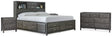 Furniture City Houma - Ashley Furniture - Caitbrook California King Storage Bed, Dresser and 2 Nightstands - California King Storage Bed, Dresser and 2 Nightstands - B476B31