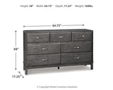 Caitbrook California King Storage Bed, Dresser and 2 Nightstands