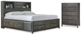 Furniture City Houma - Ashley Furniture - Caitbrook Queen Storage Bed and Chest - Queen Storage Bed and Chest - B476B19
