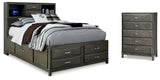 Furniture City Houma - Ashley Furniture - Caitbrook Full Storage Bed and Chest - Full Storage Bed and Chest - B476B27