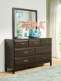 Furniture City Houma - Ashley Furniture - Vanmore Dresser and Mirror - Dresser and Mirror / Dark Brown - B479B1