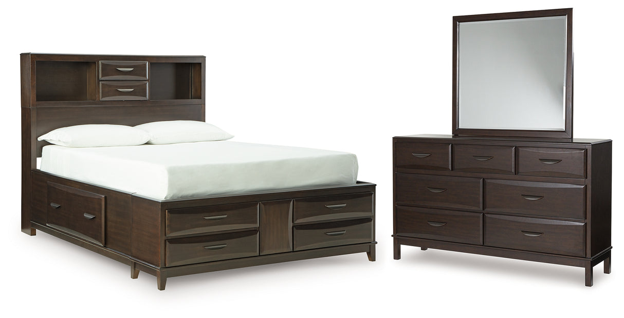 Furniture City Houma - Ashley Furniture - Vanmore Full Storage Bed, Dresser and Mirror - Full Storage Bed, Dresser and Mirror - B479B5