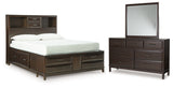 Furniture City Houma - Ashley Furniture - Vanmore Full Storage Bed, Dresser and Mirror - Full Storage Bed, Dresser and Mirror - B479B5