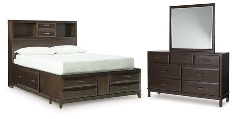 Furniture City Houma - Ashley Furniture - Vanmore Full Storage Bed, Dresser and Mirror - Full Storage Bed, Dresser and Mirror - B479B5