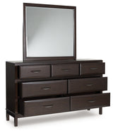 Vanmore Full Storage Bed, Dresser and Mirror