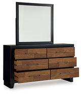 Kraeburn Queen Panel Storage Bed, Dresser and Mirror