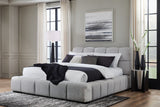 Furniture City Houma - Ashley Furniture - Grendusk Bedroom - Queen Upholstered Bed / Light Gray - PCB584B1