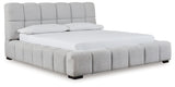 Furniture City Houma - Ashley Furniture - Grendusk King Upholstered Bed - King Upholstered Bed / Light Gray - PCB584B2