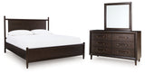Dantenton Queen Panel Bed, Dresser and Mirror