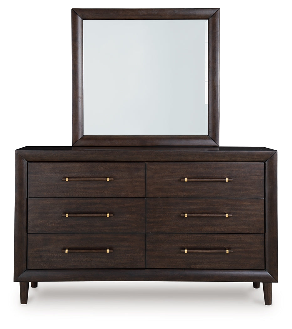 Dantenton Queen Panel Bed, Dresser and Mirror