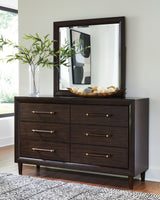 Dantenton Queen Panel Bed, Dresser and Mirror