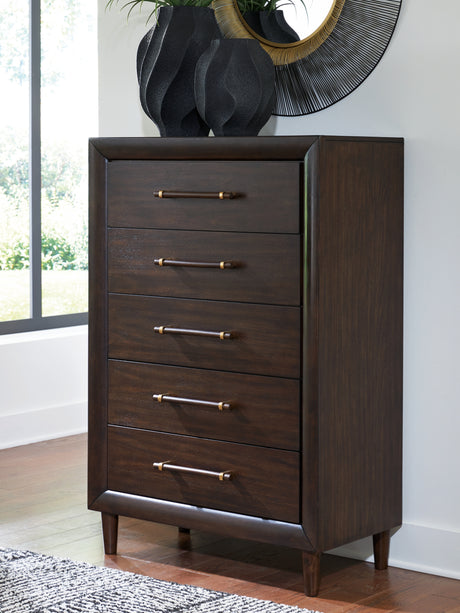 Furniture City Houma - Ashley Furniture - Dantenton Chest of Drawers - Five Drawer Chest - B611-46