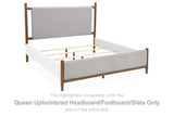 Lyncott Queen Upholstered Bed, Dresser, Mirror and Nightstand