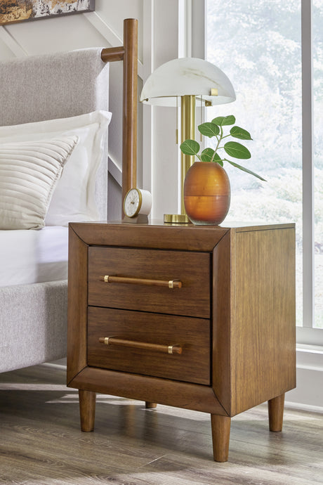 Furniture City Houma - Ashley Furniture - Lyncott Nightstand - Two Drawer Night Stand / Brown - B615-92