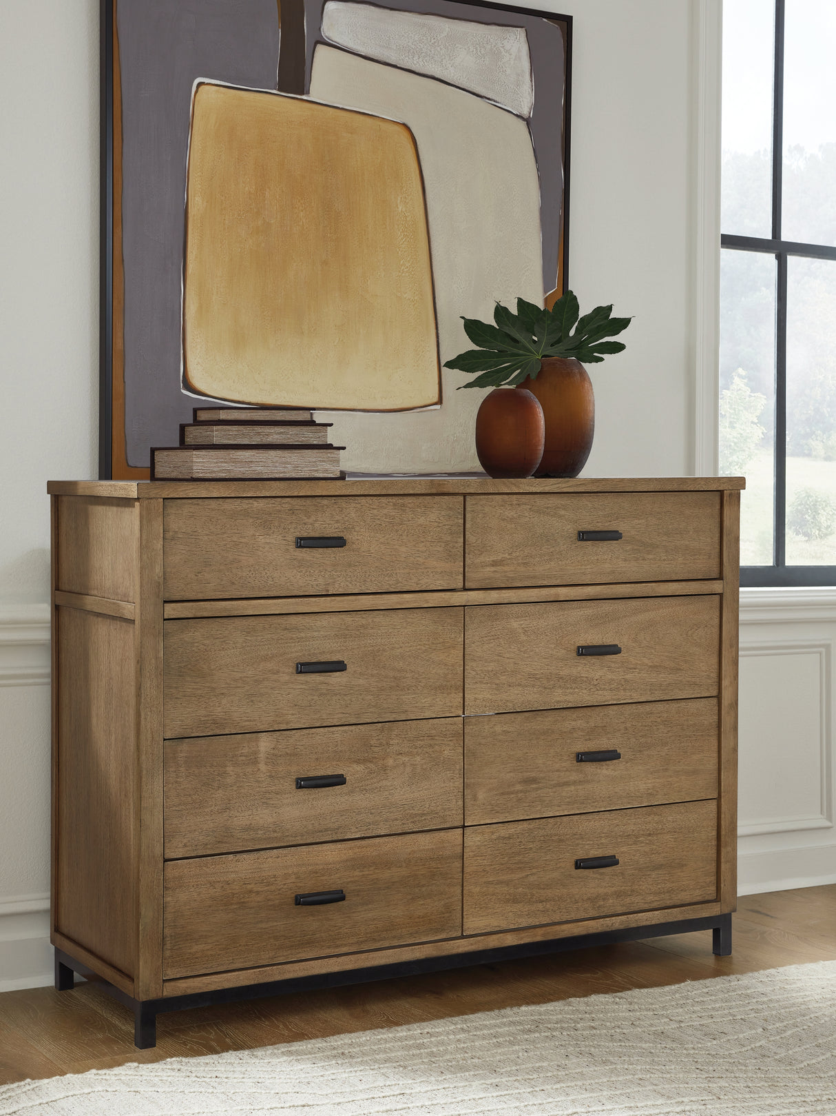 Furniture City Houma - Ashley Furniture - Tomtyn Bedroom - Dresser / Light Brown - B622-31