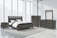 Furniture City Houma - Ashley Furniture - Montillan Queen Panel Bed - Queen Panel Bed / Grayish Brown - B651B2
