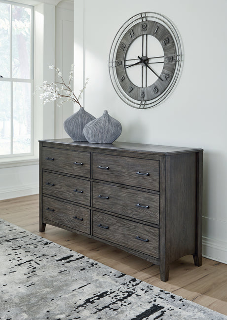 Furniture City Houma - Ashley Furniture - Montillan Dresser - Dresser / Grayish Brown - B651-31