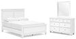 Furniture City Houma - Ashley Furniture - Fortman Queen Panel Bed, Dresser and Mirror - Queen Panel Bed, Dresser and Mirror - B680B3