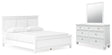 Furniture City Houma - Ashley Furniture - Fortman California King Panel Bed, Dresser and Mirror - California King Panel Bed, Dresser and Mirror - B680B14