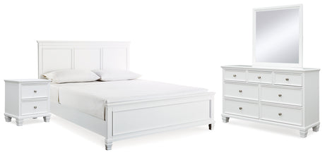 Furniture City Houma - Ashley Furniture - Fortman King Panel Bed, Dresser, Mirror and Nightstand - King Panel Bed, Dresser, Mirror and Nightstand - B680B17