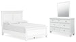 Furniture City Houma - Ashley Furniture - Fortman Full Panel Bed, Dresser and Mirror - Full Panel Bed, Dresser and Mirror - B680B9