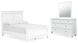 Fortman Full Panel Bed, Dresser and Mirror