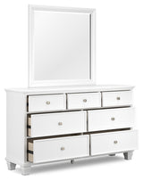 Fortman Queen Panel Bed, Dresser, Mirror and 2 Nightstands