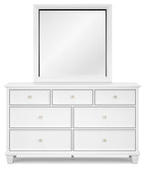 Fortman Queen Panel Bed, Dresser, Mirror and Nightstand