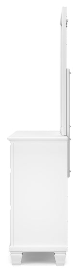 Fortman King Panel Bed, Dresser, Mirror and Nightstand