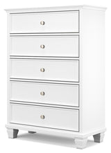 Fortman King Panel Bed, Dresser, Mirror, Chest and Nightstand