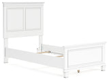 Fortman Twin Panel Bed, Dresser and Mirror