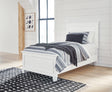 Furniture City Houma - Ashley Furniture - Fortman Twin Panel Bed - Twin Panel Bed / White - B680B6