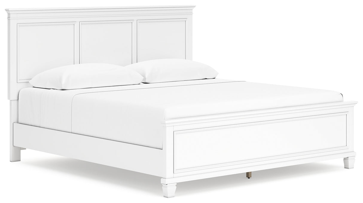 Fortman King Panel Bed, Dresser, Mirror, Chest and Nightstand