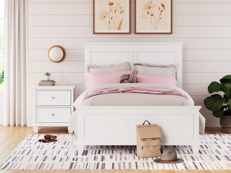 Furniture City Houma - Ashley Furniture - Fortman Bedroom - Twin Panel Storage Bed / White - B680B24
