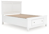 Furniture City Houma - Ashley Furniture - Fortman Bedroom - Full Panel Storage Bed / White - B680B25