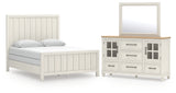 Furniture City Houma - Ashley Furniture - Shaybrock Queen Panel Bed, Dresser and Mirror - Queen Panel Bed, Dresser and Mirror - B683B3