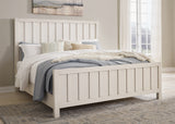 Furniture City Houma - Ashley Furniture - Shaybrock Bedroom - California King Panel Bed / Antique White - B683B7