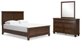 Danabrin Queen Panel Bed, Dresser and Mirror