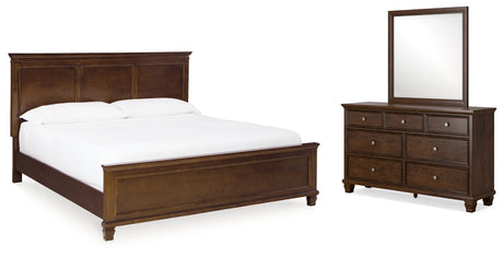 Furniture City Houma - Ashley Furniture - Danabrin King Panel Bed, Dresser and Mirror - King Panel Bed, Dresser and Mirror - B685B12