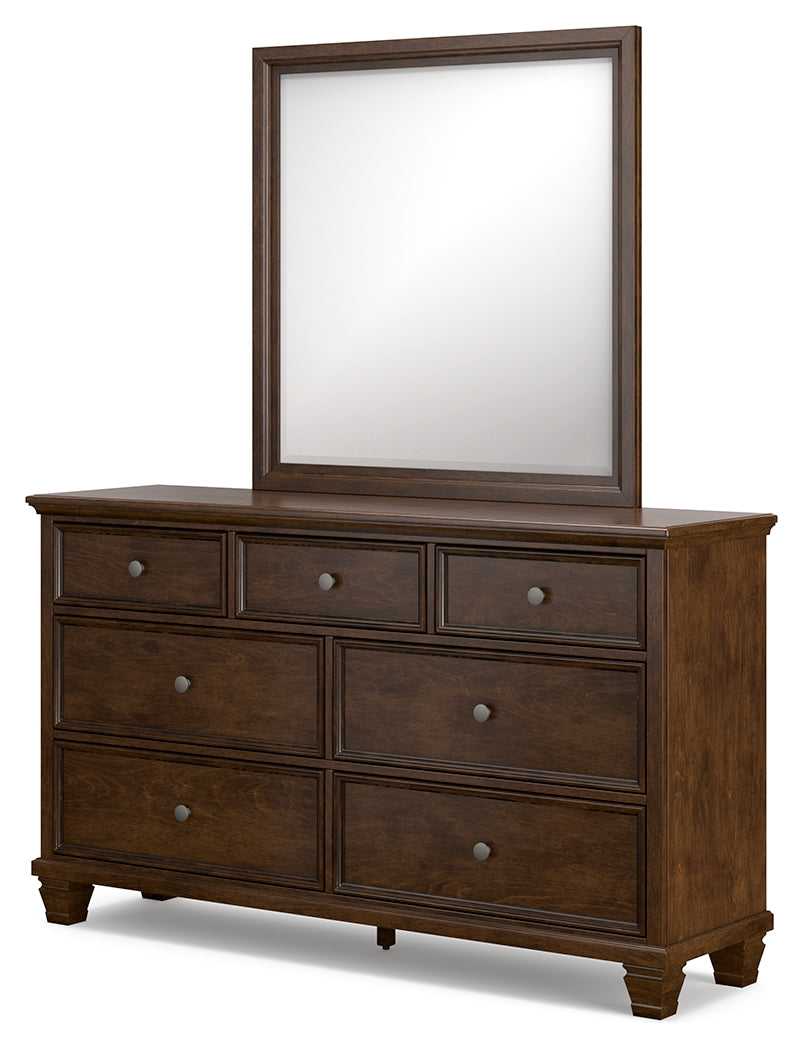 Danabrin Queen Panel Bed, Dresser, Mirror and Nightstand